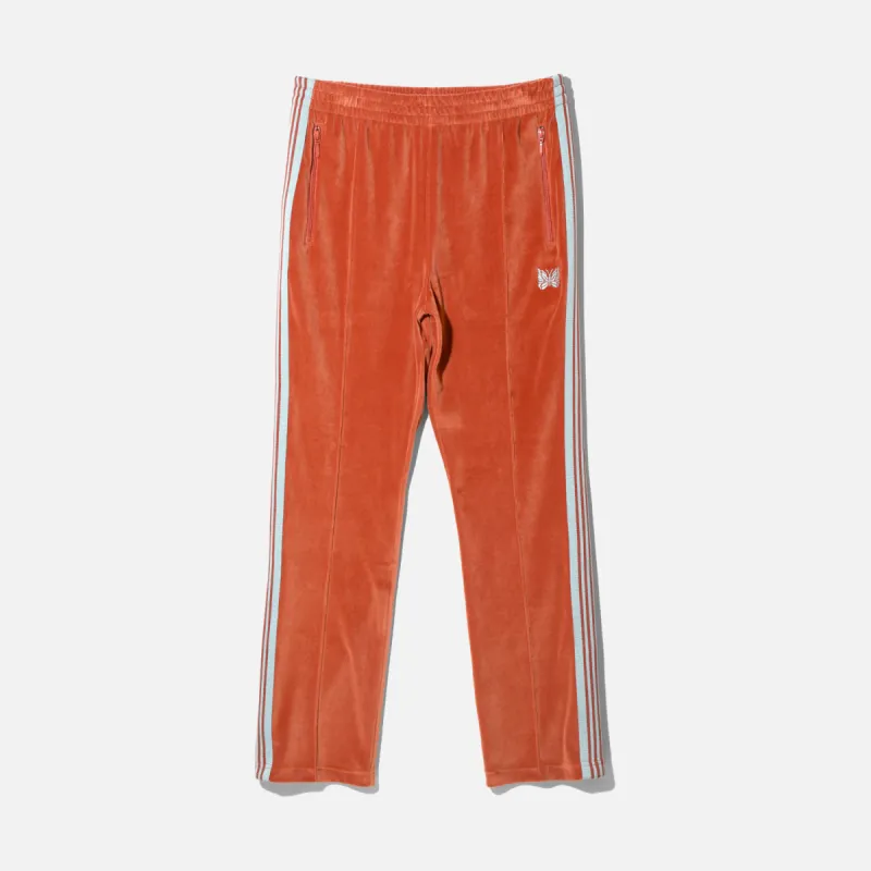NARROW TRACK PANT C/PE VELOUR - BRICK sold by Lapstone & Hammer