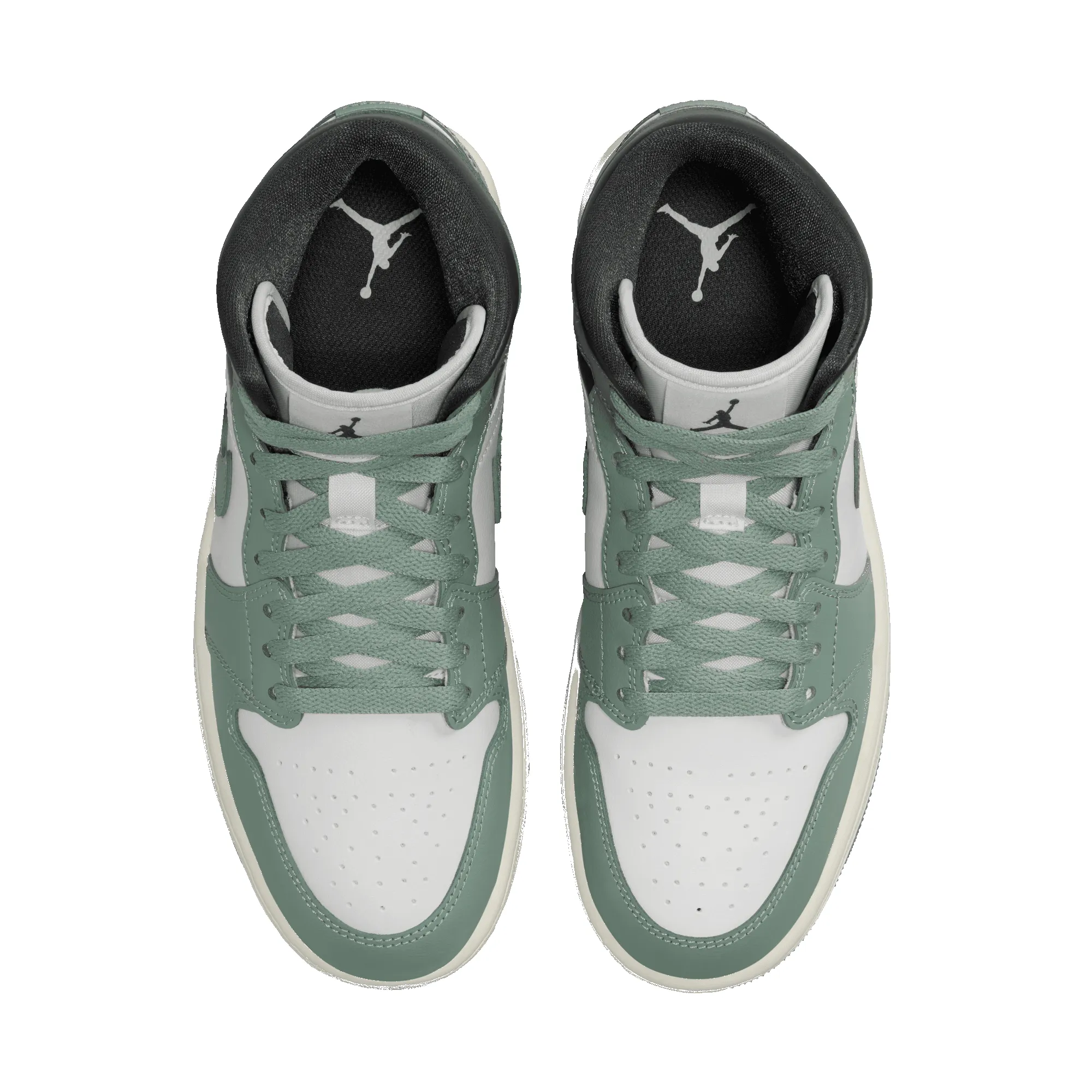 WMNS AIR JORDAN 1 MID "JADE SMOKE" sold by Lapstone & Hammer product image thumbnail 5