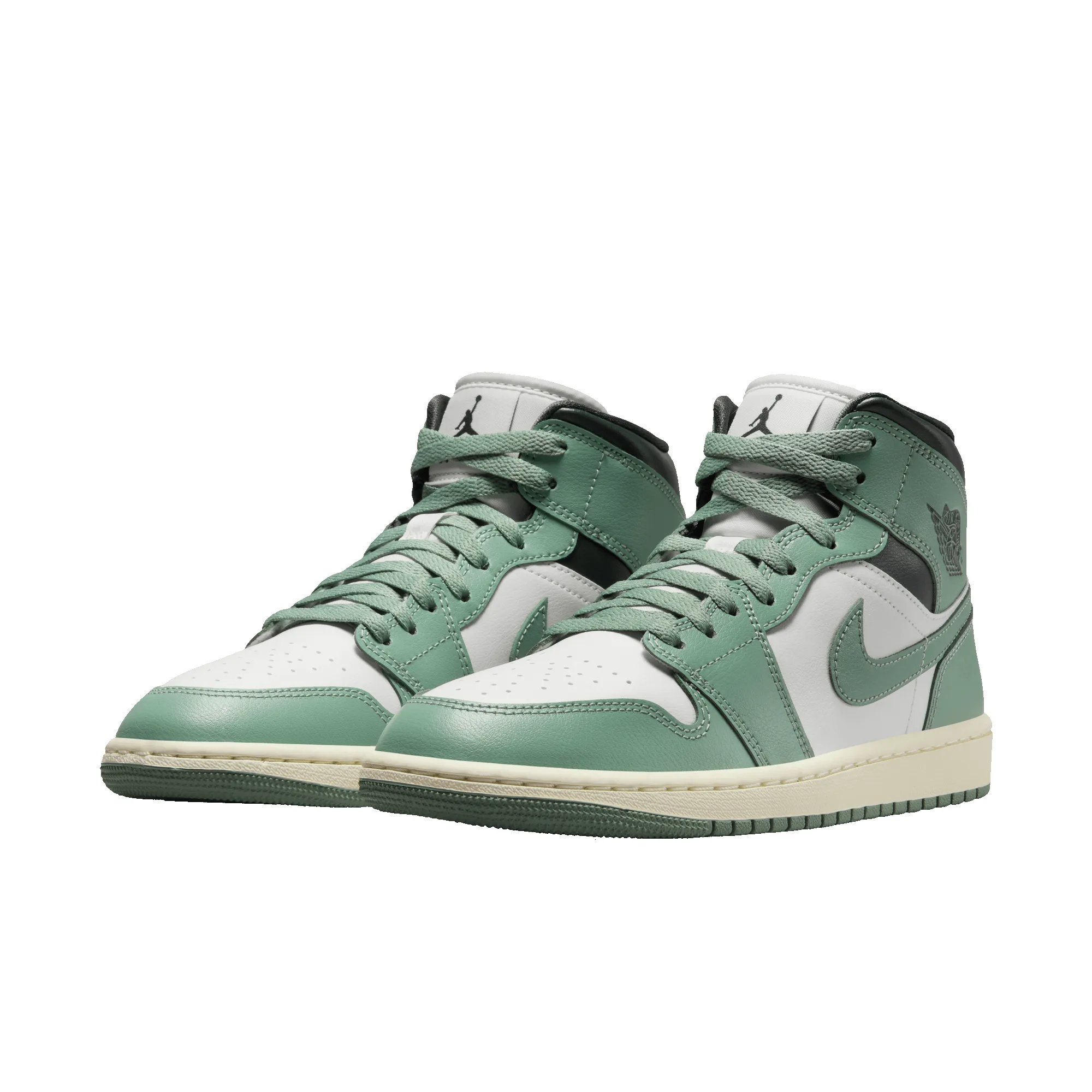 WMNS AIR JORDAN 1 MID "JADE SMOKE" sold by Lapstone & Hammer product image thumbnail 2