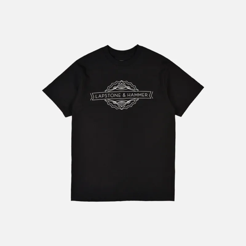 LH MAIN LOGO TEE - BLACK sold by Lapstone & Hammer