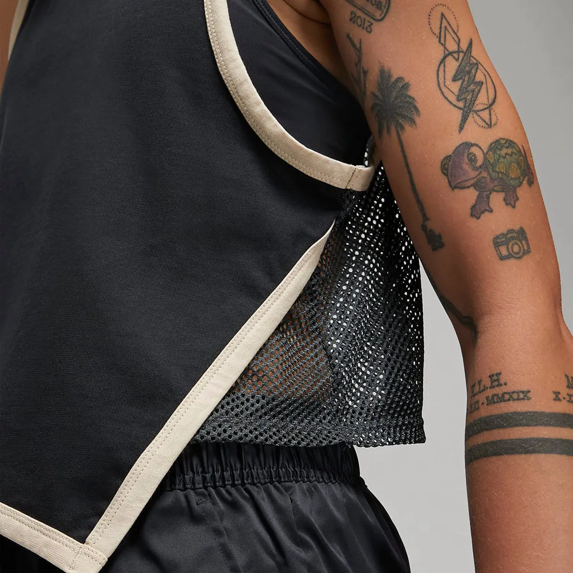 WMNS JORDAN ESSENTIAL JERSEY TANK - BLACK / DARK SMOKE / SANDDRIFT sold by Lapstone & Hammer product image thumbnail 3