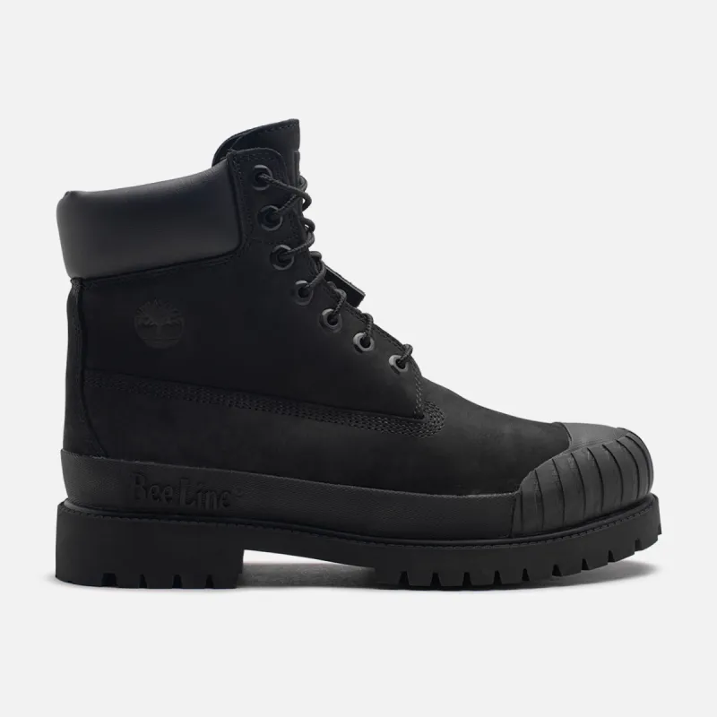 BEE LINE X TIMBERLAND 6" PREMIUM RUBBER-TOE BOOT - BLACK NUBUCK sold by Lapstone & Hammer