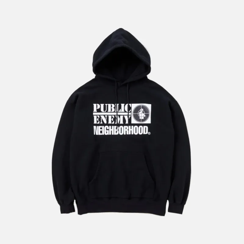 NH X PUBLIC ENEMY SWEATPARKA LS - BLACK sold by Lapstone & Hammer