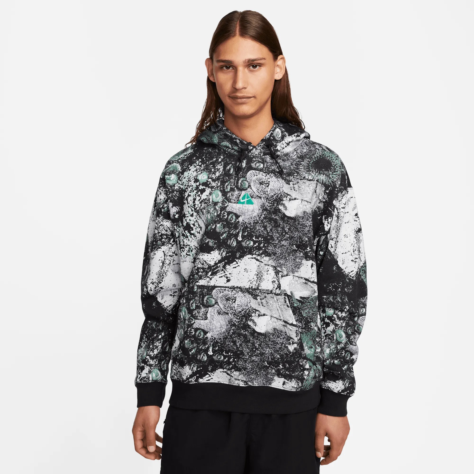ACG THERMA-FIT TUFF FLEECE HOODIE - ASHEN SLATE / BLACK / sold by Lapstone & Hammer