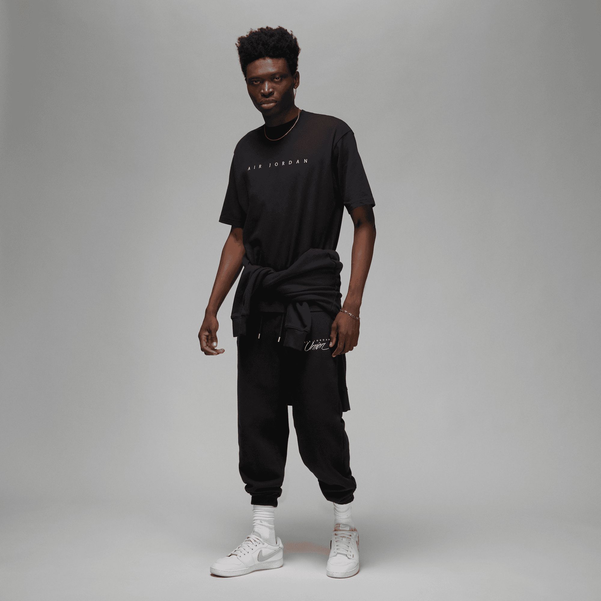 UNION LA X JORDAN S/S T-SHIRT - BLACK / COCONUT MILK sold by Lapstone & Hammer product image thumbnail 3