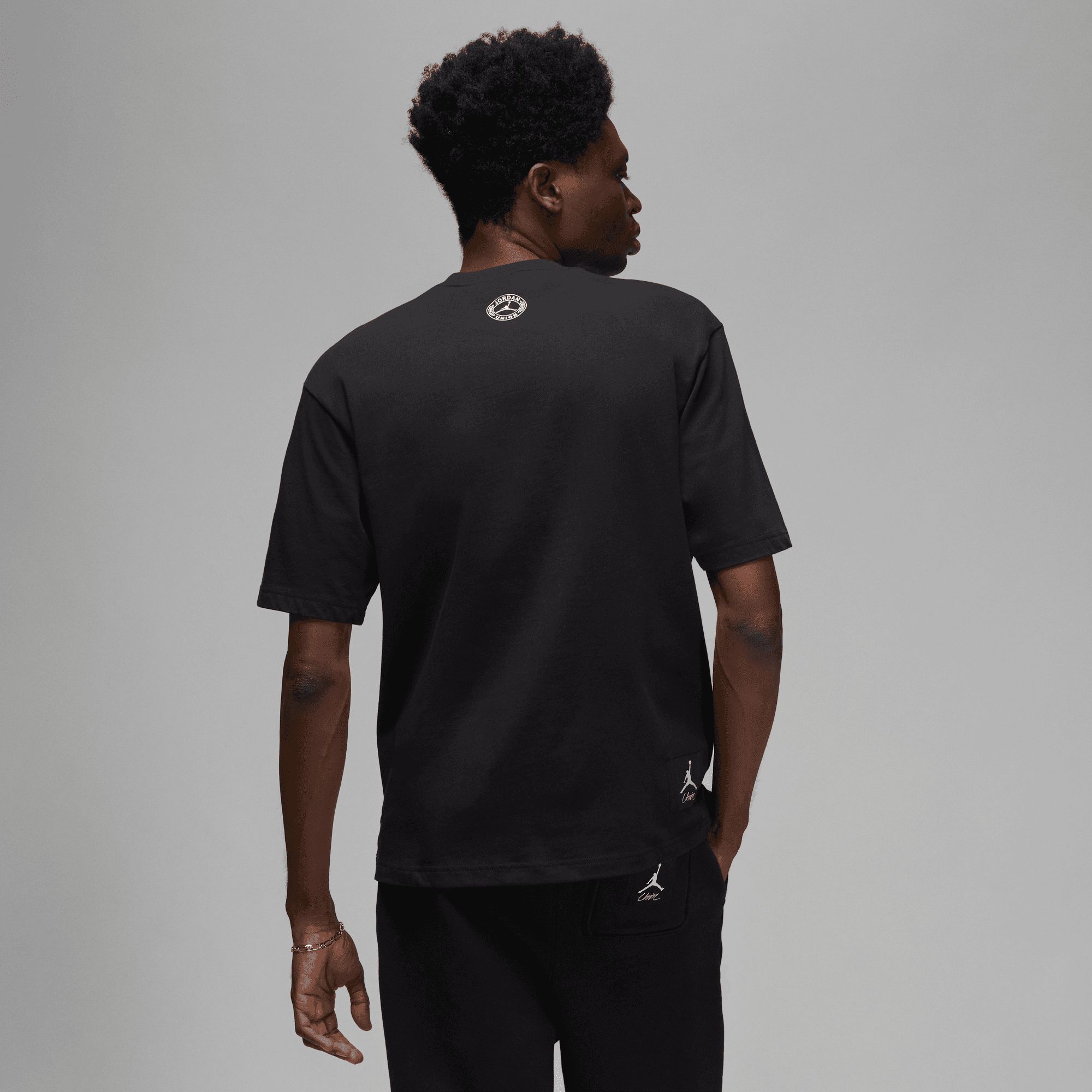 UNION LA X JORDAN S/S T-SHIRT - BLACK / COCONUT MILK sold by Lapstone & Hammer product image thumbnail 2
