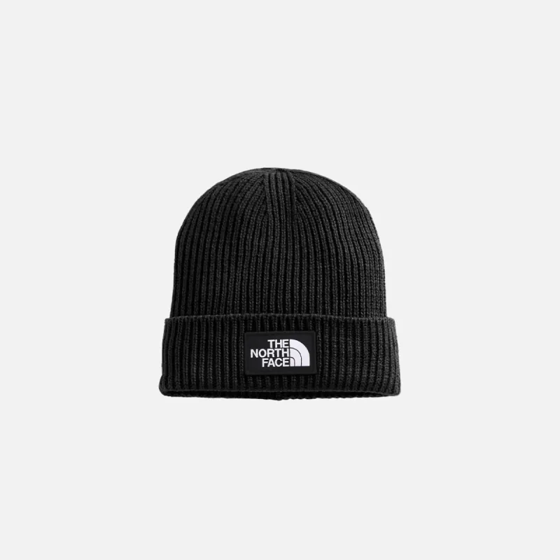 TNF™ LOGO BOX CUFFED BEANIE - BLACK sold by Lapstone & Hammer