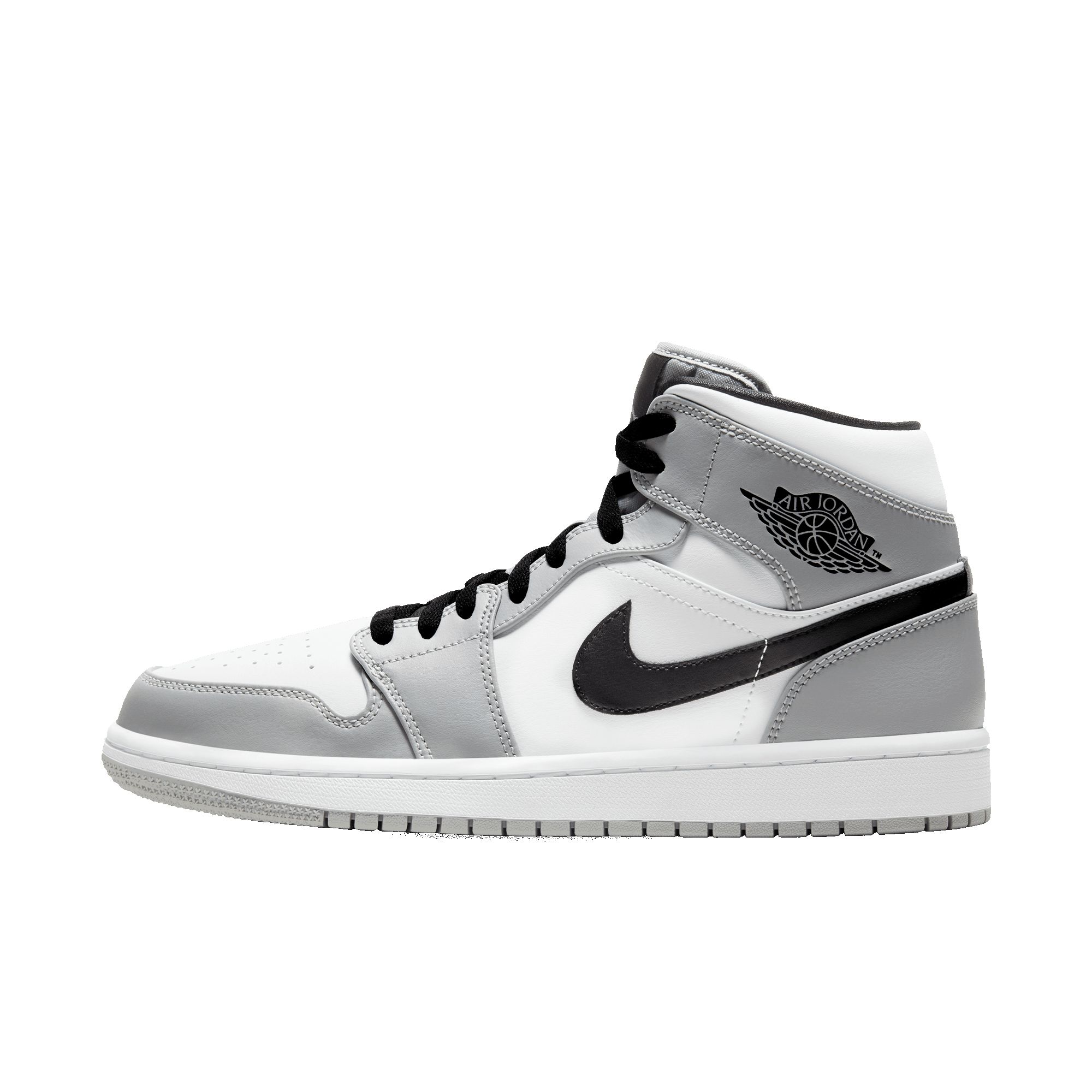 AIR JORDAN 1 MID - LIGHT SMOKE GREY sold by Lapstone & Hammer product image thumbnail 5
