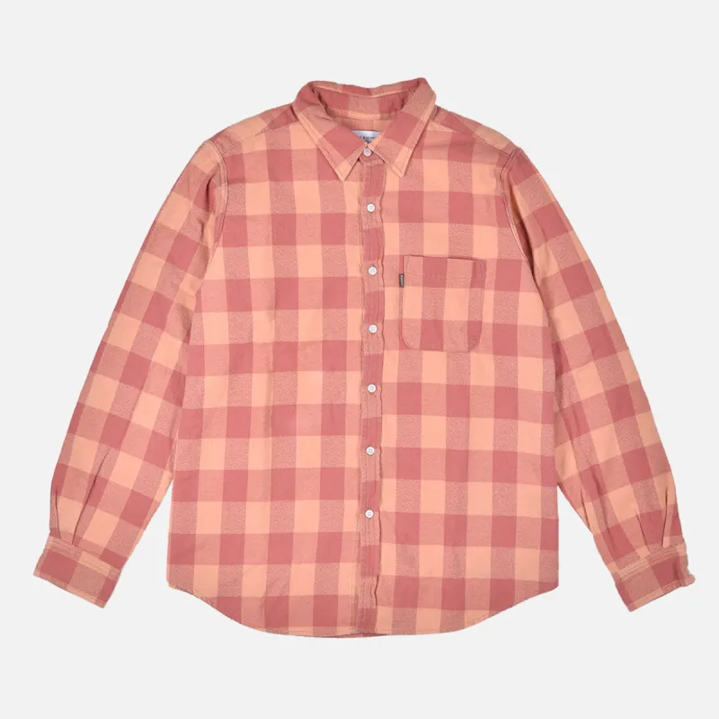 VINTAGE WASH BUFFALO CHECK FLANNEL - RUST sold by Lapstone & Hammer