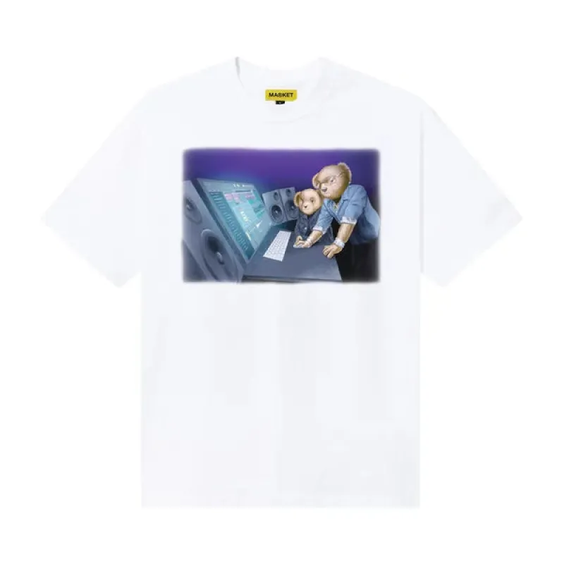 STUDIO BEARS T-SHIRT - WHITE made by Lapstone & Hammer