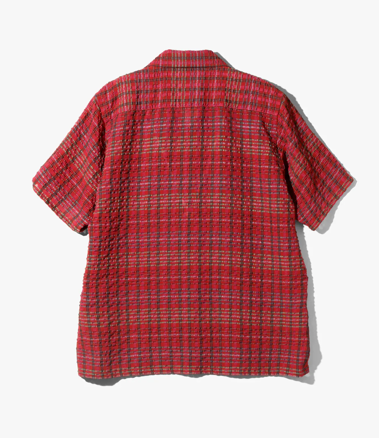 S/S ONE-UP SHIRT - PE/R CHIFFON SUCKER PLAID - RED sold by Lapstone & Hammer product image thumbnail 2