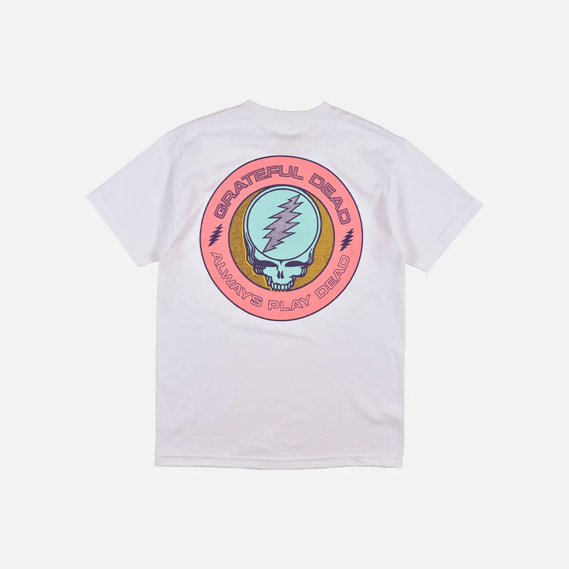 PINK CIRCLE SS TEE - WHITE sold by Lapstone & Hammer