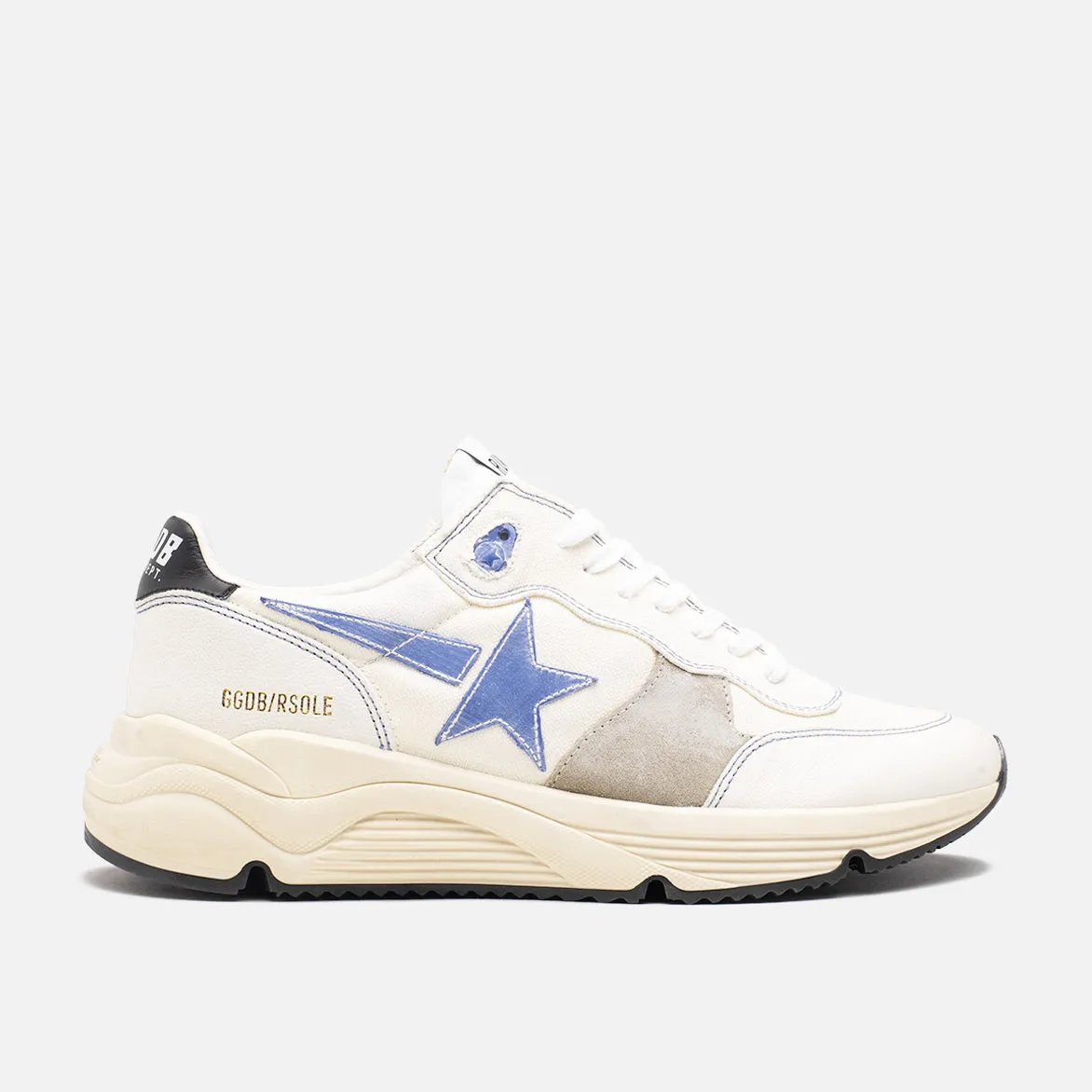 RUNNING SOLE CANVAS - CREAMY WHITE / ICE / BLUE sold by Lapstone & Hammer