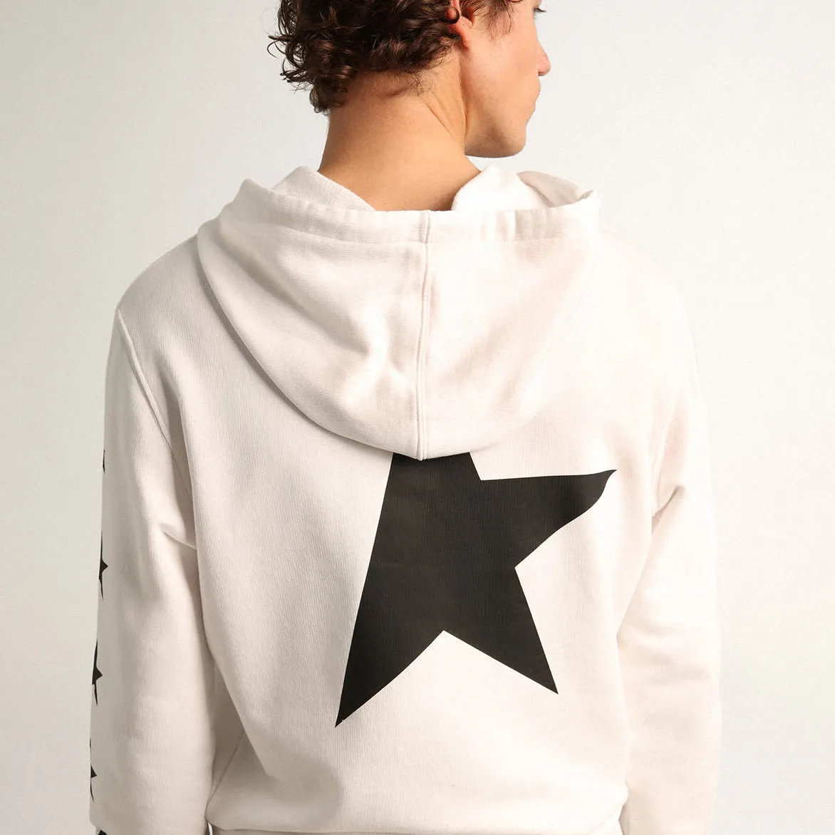 STAR ALIGHIERO HOODIE - WHITE sold by Lapstone & Hammer product image thumbnail 2