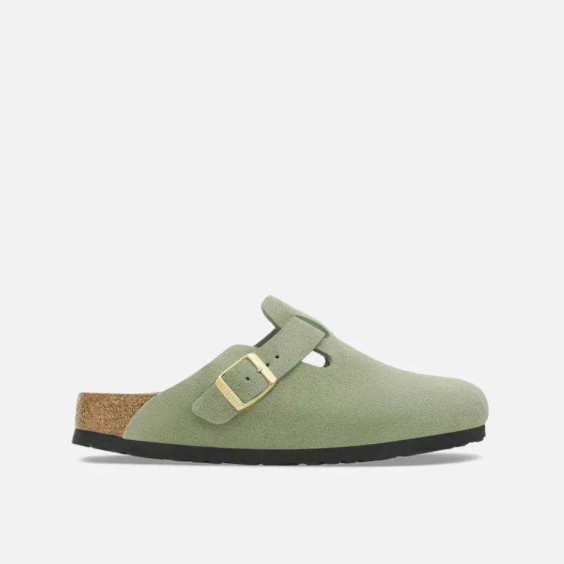 WMNS BOSTON SUEDE SFB NARROW - GREEN TEA sold by Lapstone & Hammer