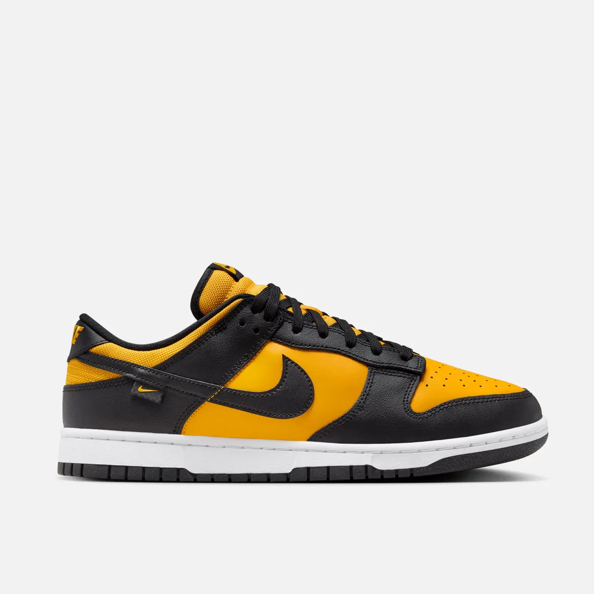 NIKE DUNK LOW - BLACK / UNIVERSITY GOLD sold by Lapstone & Hammer