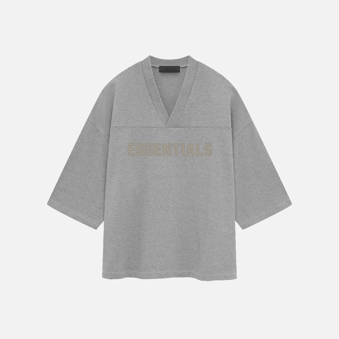 ESSENTIALS FOOTBALL TEE - DARK HEATHER OATMEAL sold by Lapstone & Hammer