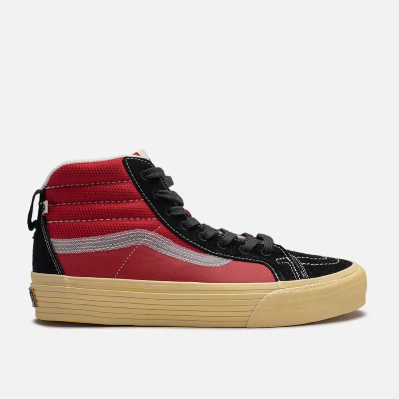 VANS VAULT SK8-HI NOTCHBACK SPLIT VR3 - Black / Red sold by Lapstone & Hammer