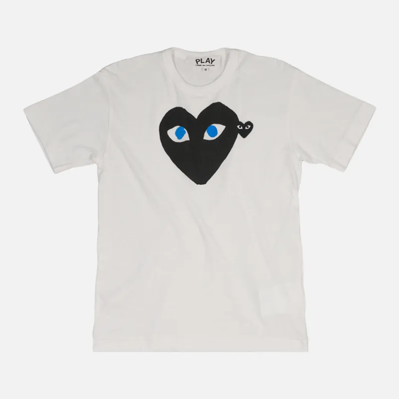 DOUBLE HEART LOGO TEE - WHITE / BLACK sold by Lapstone & Hammer