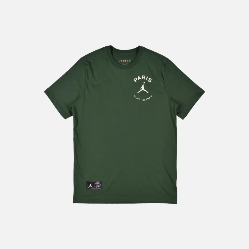 Air Jordan x PSG Word Mark T-Shirts 'Black' BQ4278-010