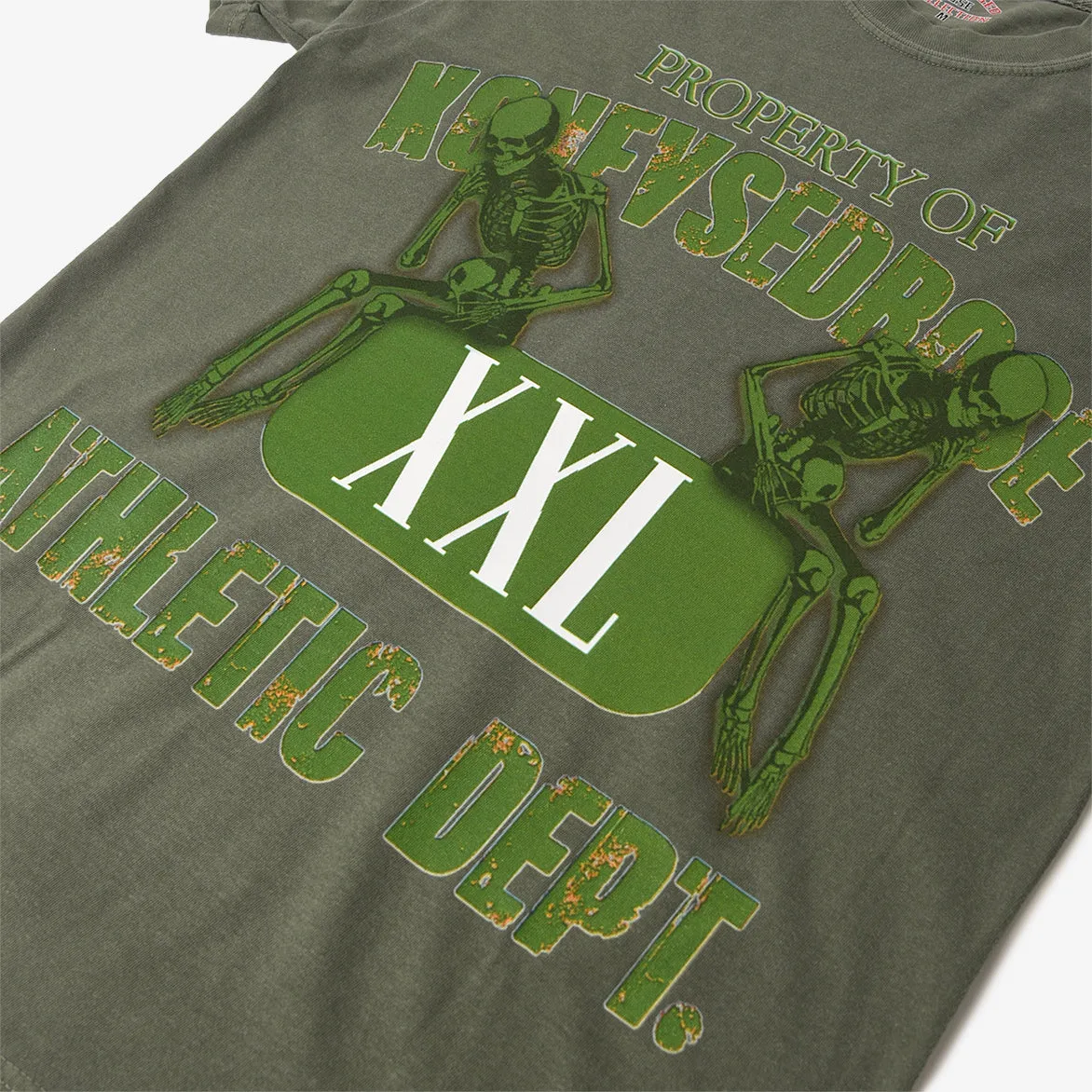 KONFVSEDROSE FOR LAPSTONE "ATHLETIC DEPT" TEE - MOSS sold by Lapstone & Hammer product image thumbnail 2