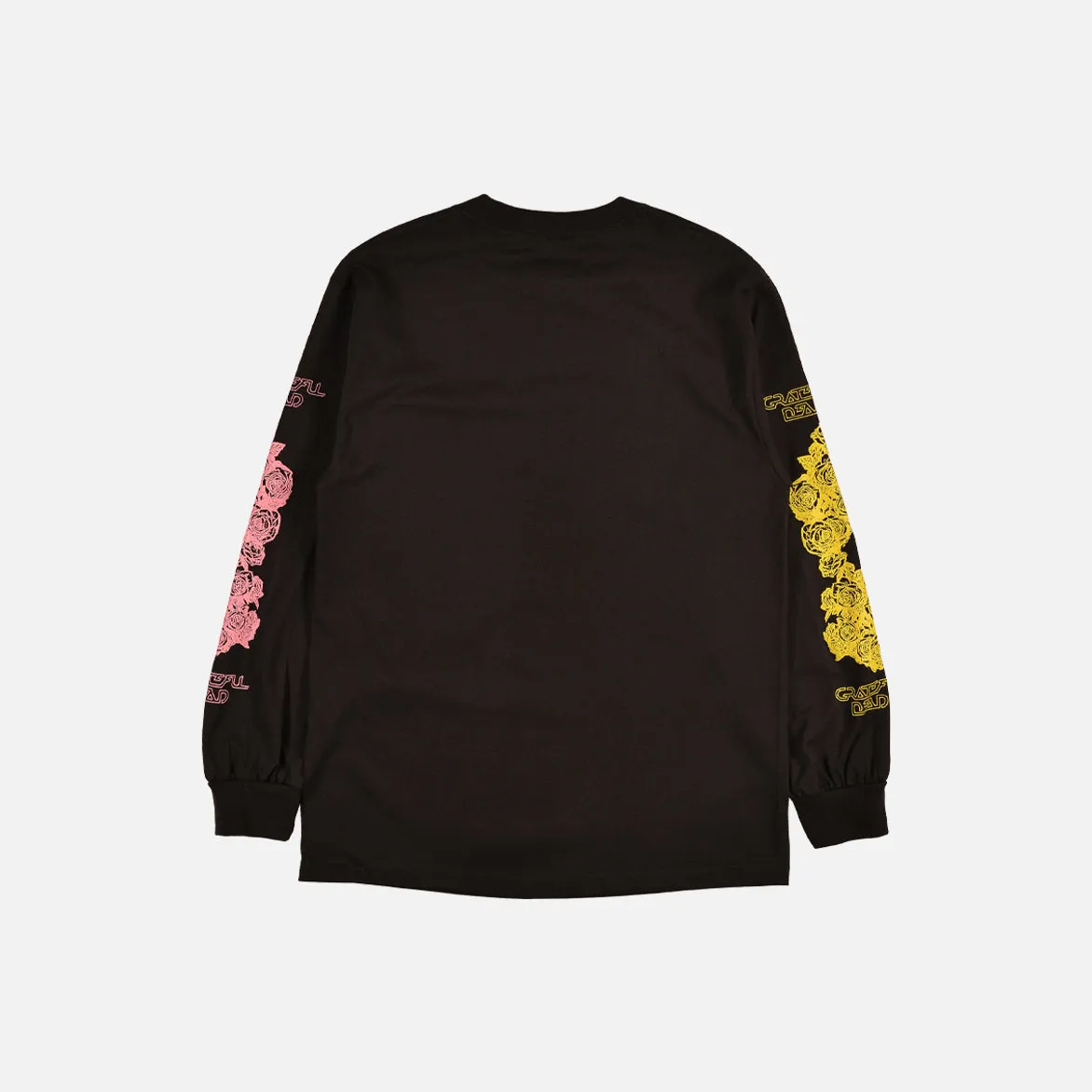 YELLOW PINK ROSES L/S TEE - BLACK sold by Lapstone & Hammer product image thumbnail 2