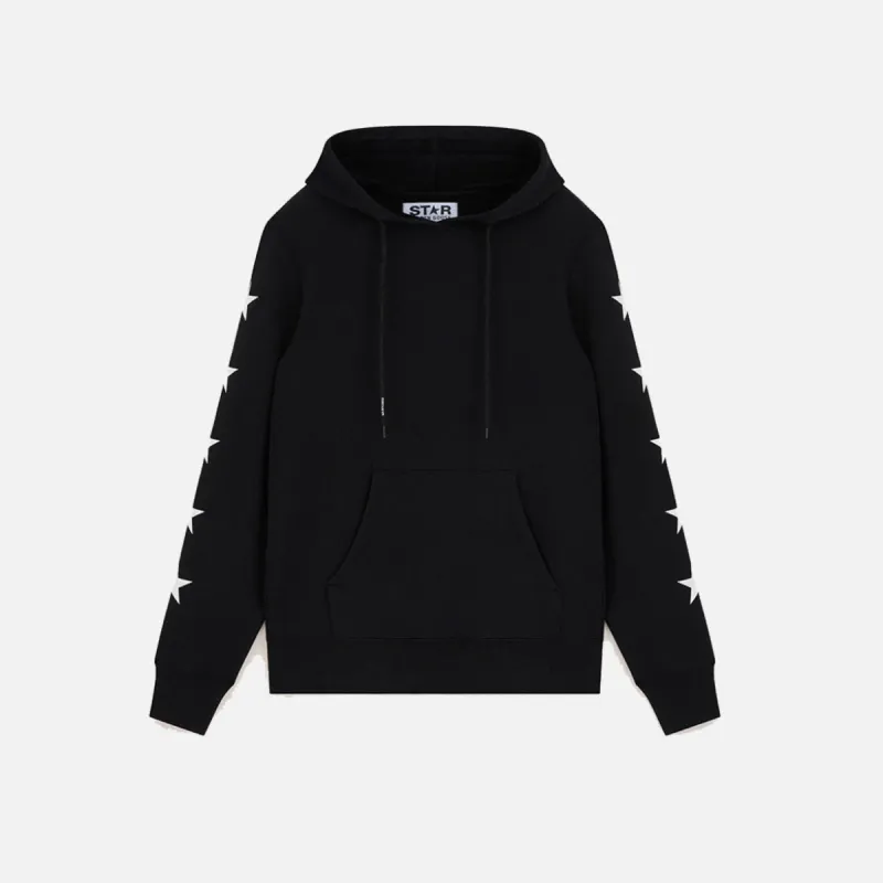 STAR REGULAR HOODIE ALIGHIERO - BLACK sold by Lapstone & Hammer