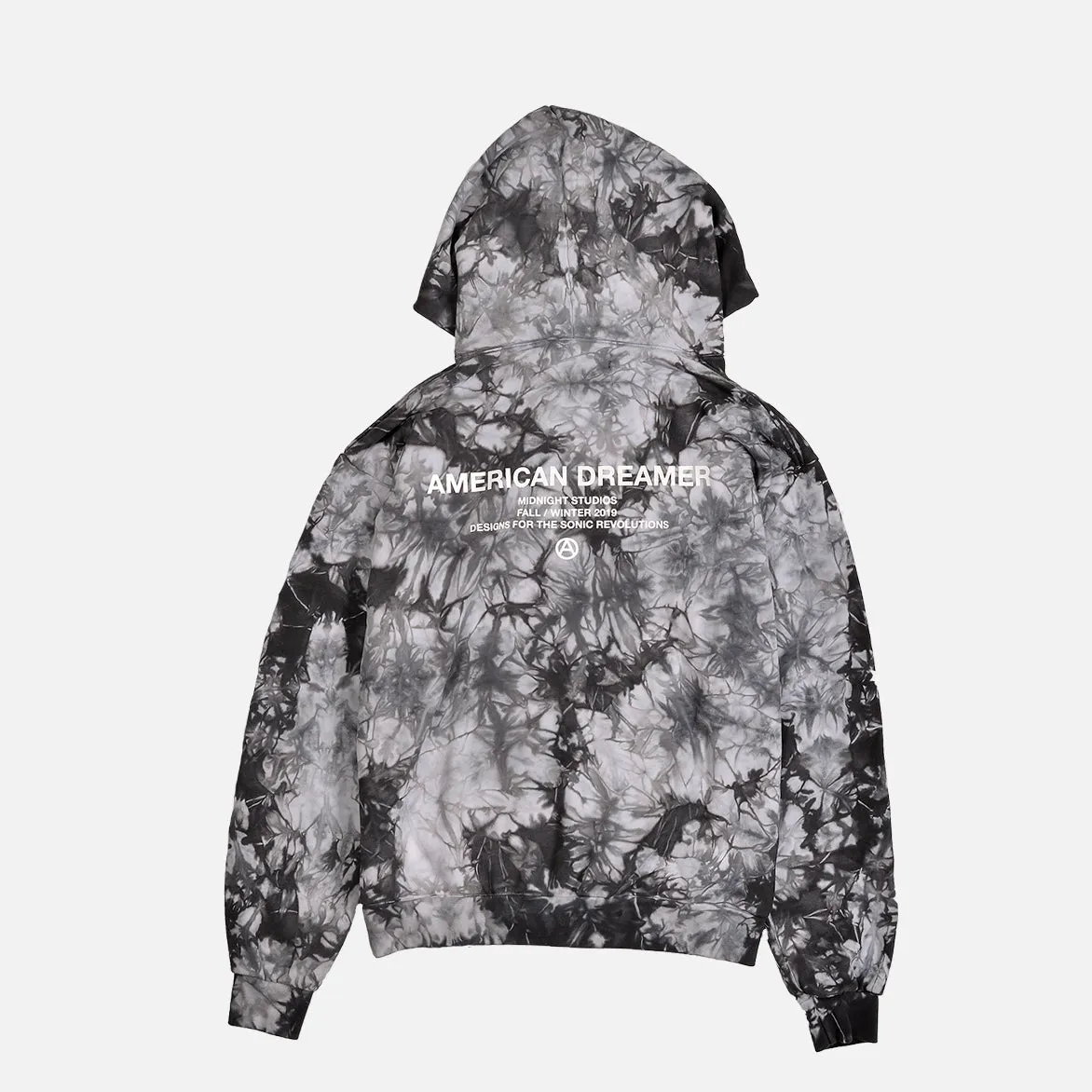 TIE-DYE LOGO HOODIE - BLACK sold by Lapstone & Hammer product image thumbnail 2