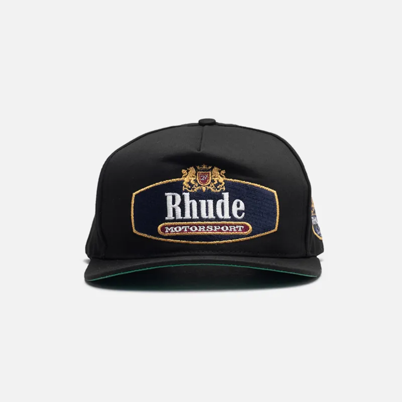 RACING CREST HAT - BLACK made by Lapstone & Hammer