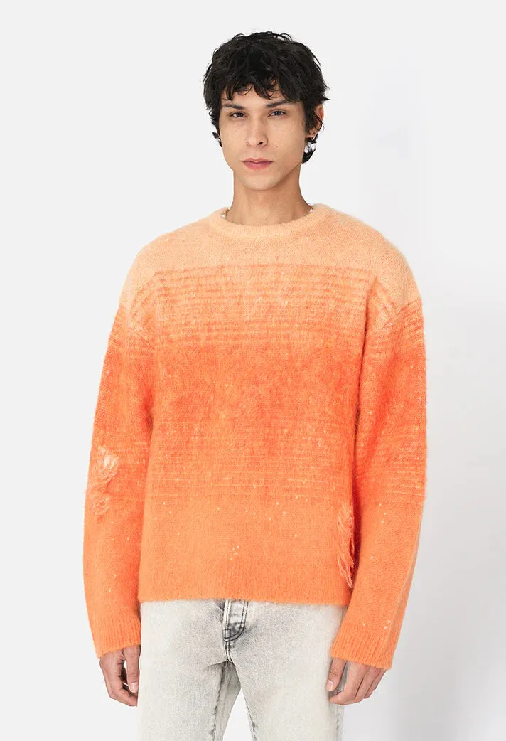 GRADIENT MOHAIR CREW - SUNKIST sold by Lapstone & Hammer product image thumbnail 2