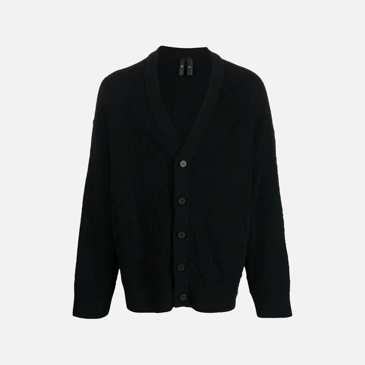 KNIT CARDIGAN - BLACK sold by Lapstone & Hammer