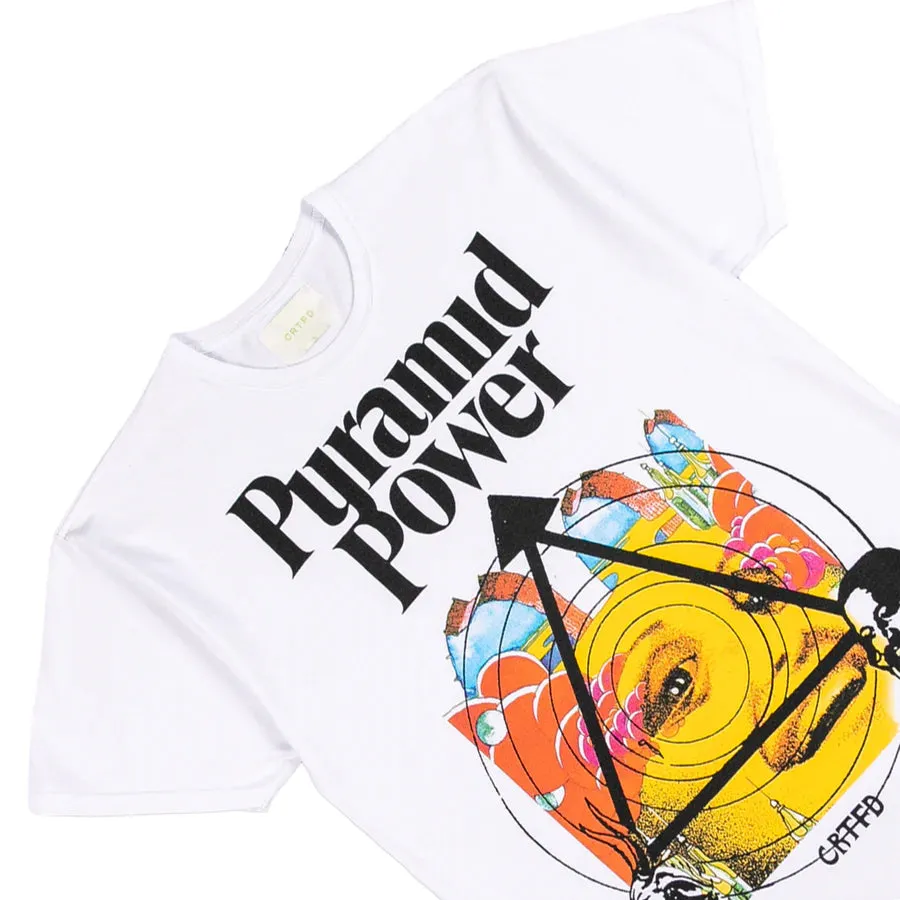 PYRAMID POWER TEE - WHITE sold by Lapstone & Hammer product image thumbnail 2