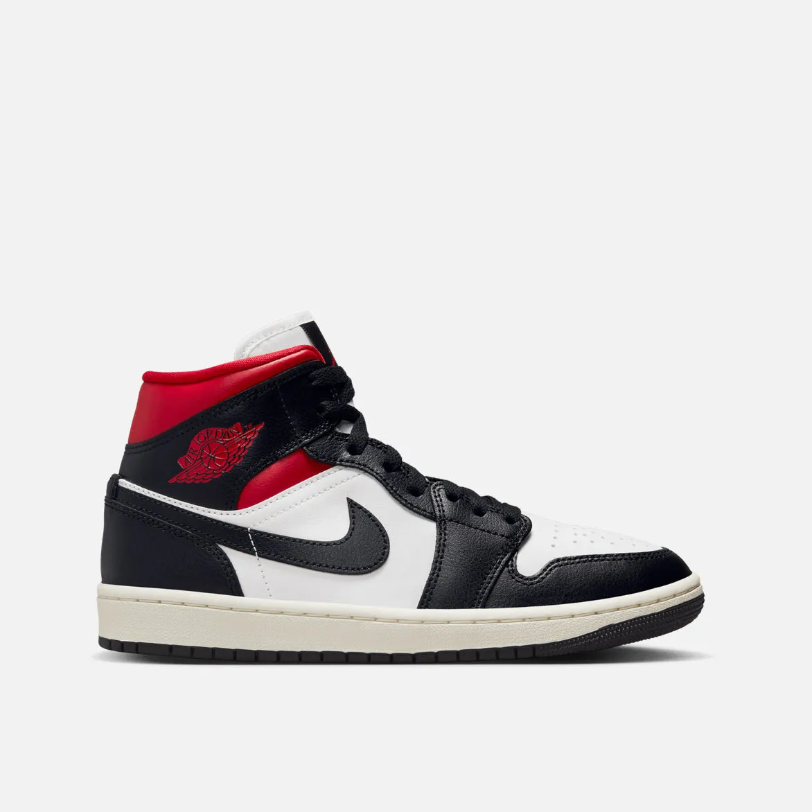 WMNS AIR JORDAN 1 MID - BLACK / GYM RED sold by Lapstone & Hammer