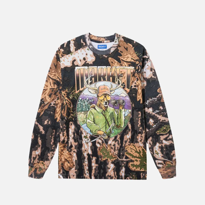 BIG BUCK HUNTER CAMO LS T-SHIRT - CAMO sold by Lapstone & Hammer
