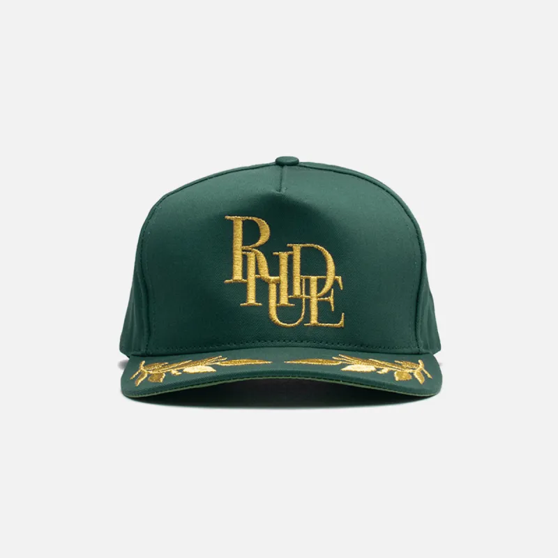 RHUDE PODIUM HAT - GREEN made by Lapstone & Hammer