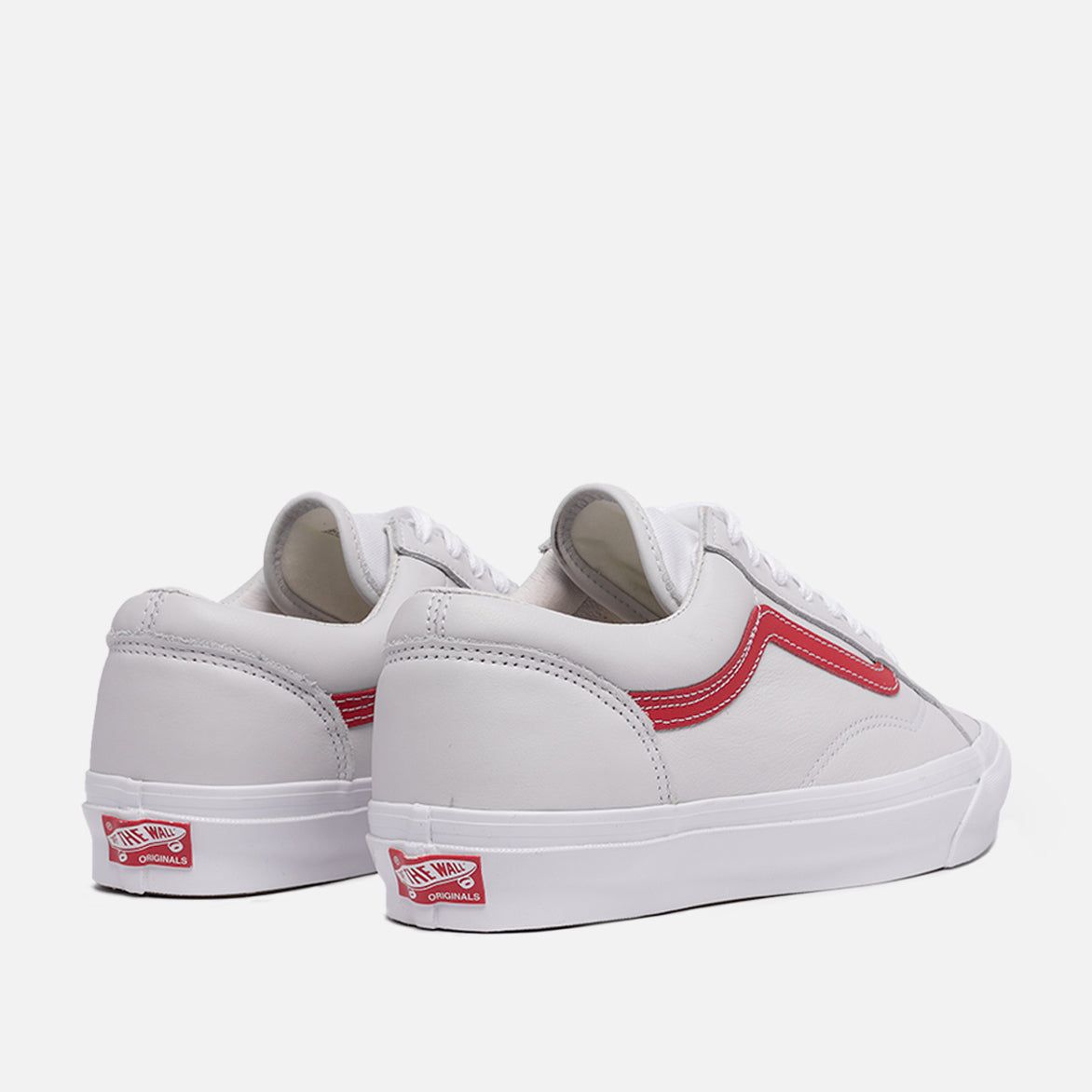 VANS VAULT OG STYLE 36 LX LEATHER - RED / TRUE WHITE sold by Lapstone & Hammer product image thumbnail 3