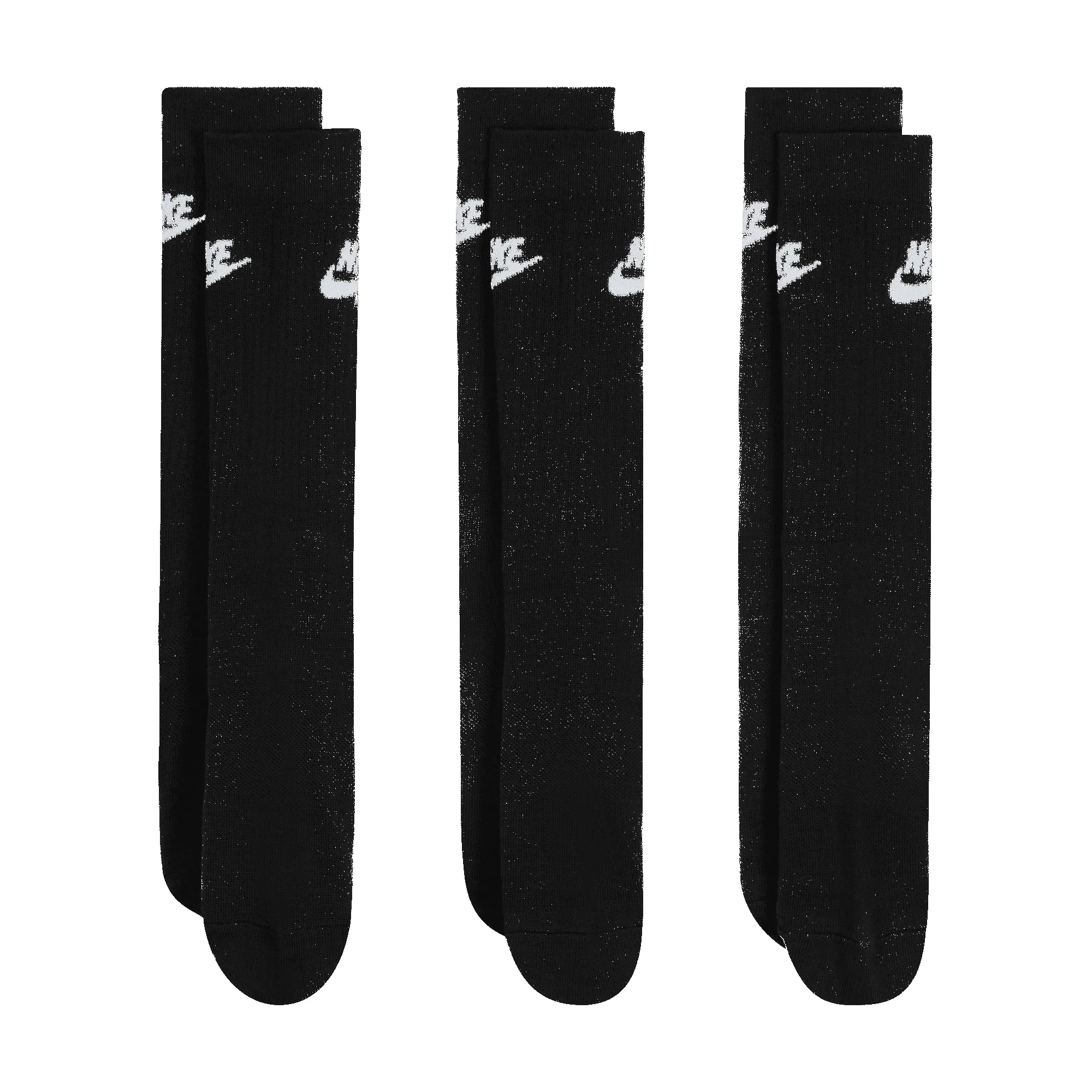 NIKE EVERYDAY ESSENTIAL 3PACK SOCKS - BLACK sold by Lapstone & Hammer product image thumbnail 2