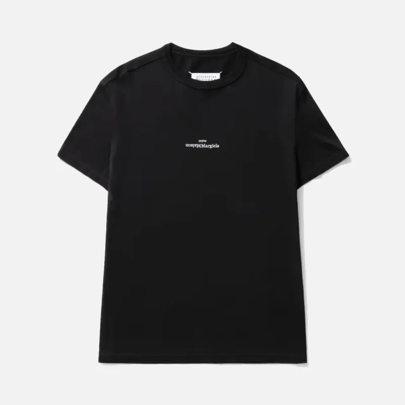 UPSIDE DOWN LOGO TEE - BLACK sold by Lapstone & Hammer