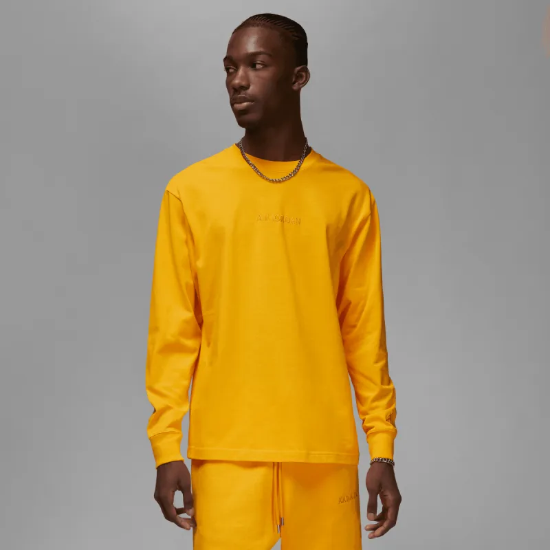 JORDAN WORDMARK MEN`S L/S TEE - GOLD sold by Lapstone & Hammer