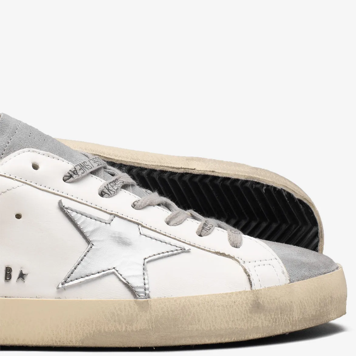 SUPERSTAR CLASSIC LEATHER - WHITE / GREY / SILVER / GREEN sold by Lapstone & Hammer product image thumbnail 4