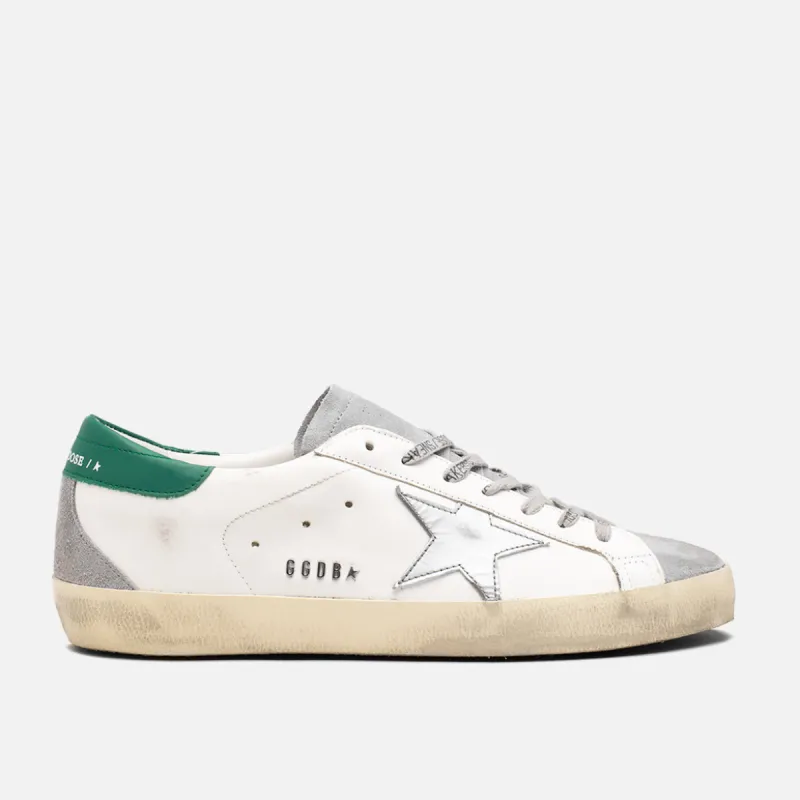 SUPERSTAR CLASSIC LEATHER - WHITE / GREY / SILVER / GREEN sold by Lapstone & Hammer