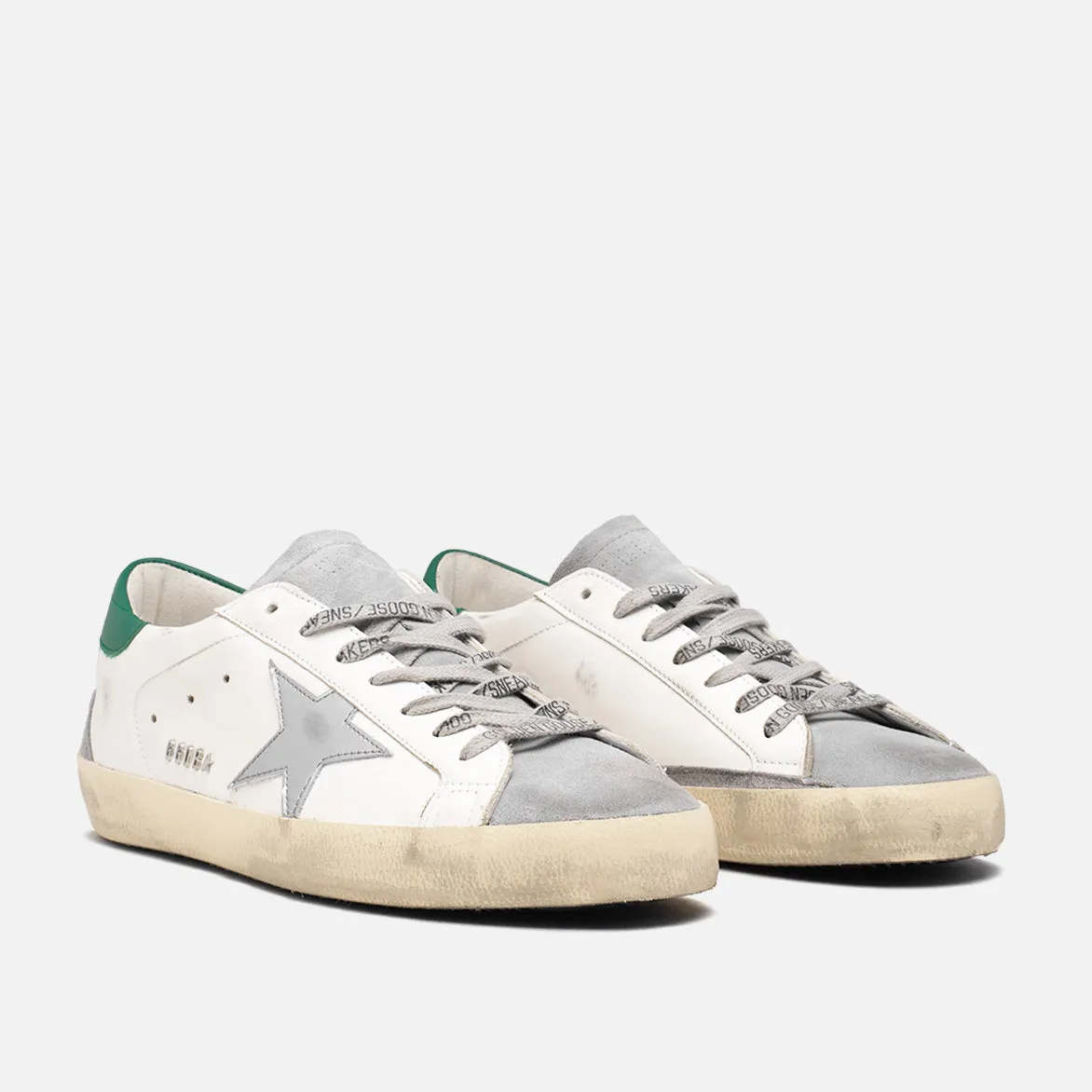 SUPERSTAR CLASSIC LEATHER - WHITE / GREY / SILVER / GREEN sold by Lapstone & Hammer product image thumbnail 2