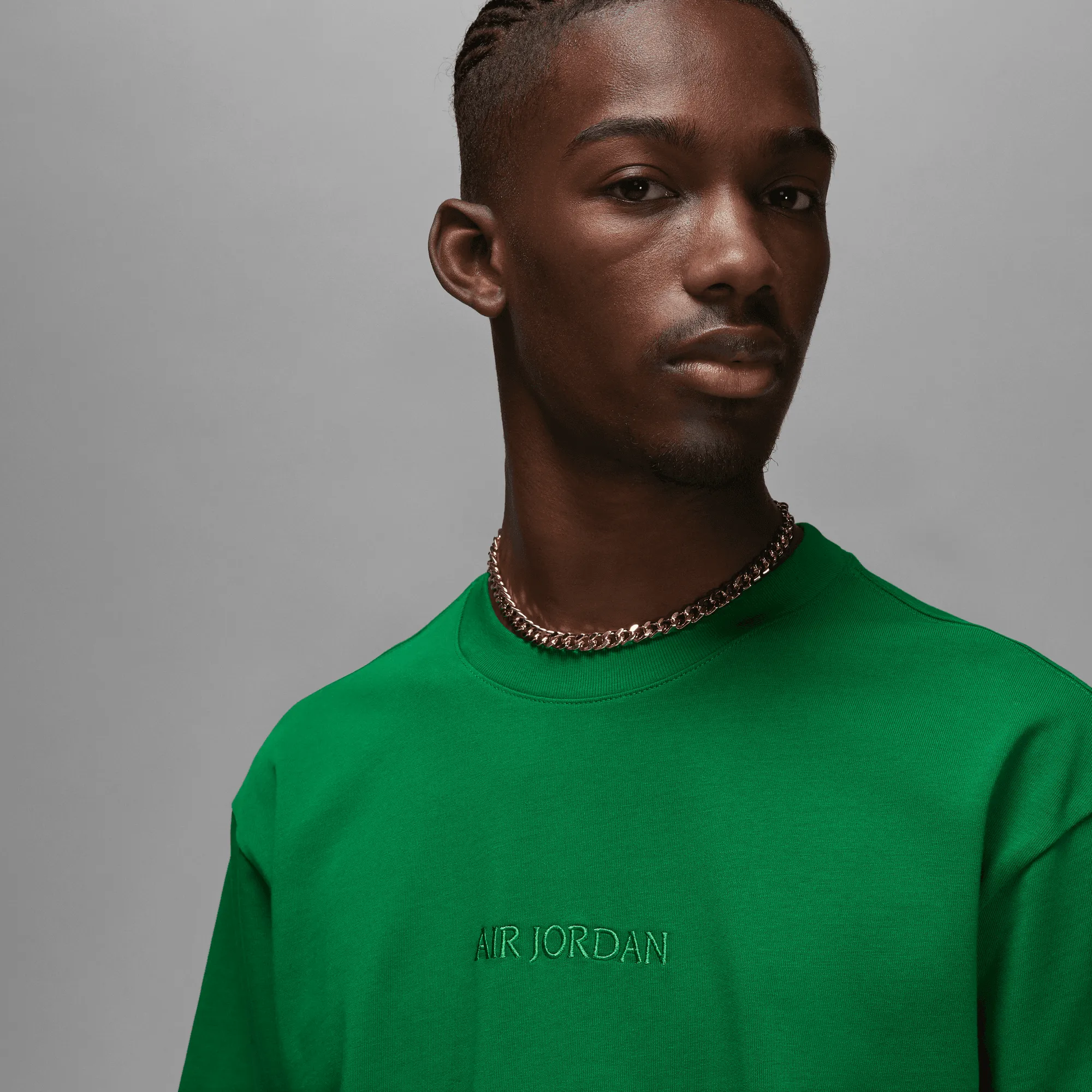 JORDAN WORDMARK MEN`S S/S TEE - GREEN sold by Lapstone & Hammer product image thumbnail 3