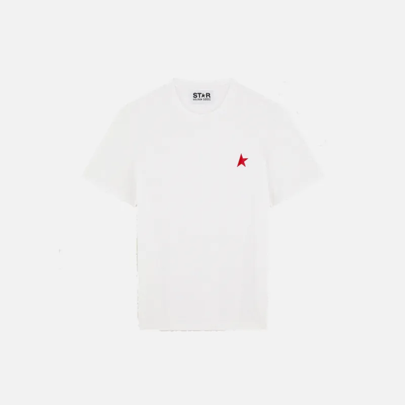 STAR LOGO TEE - WHITE / RED sold by Lapstone & Hammer