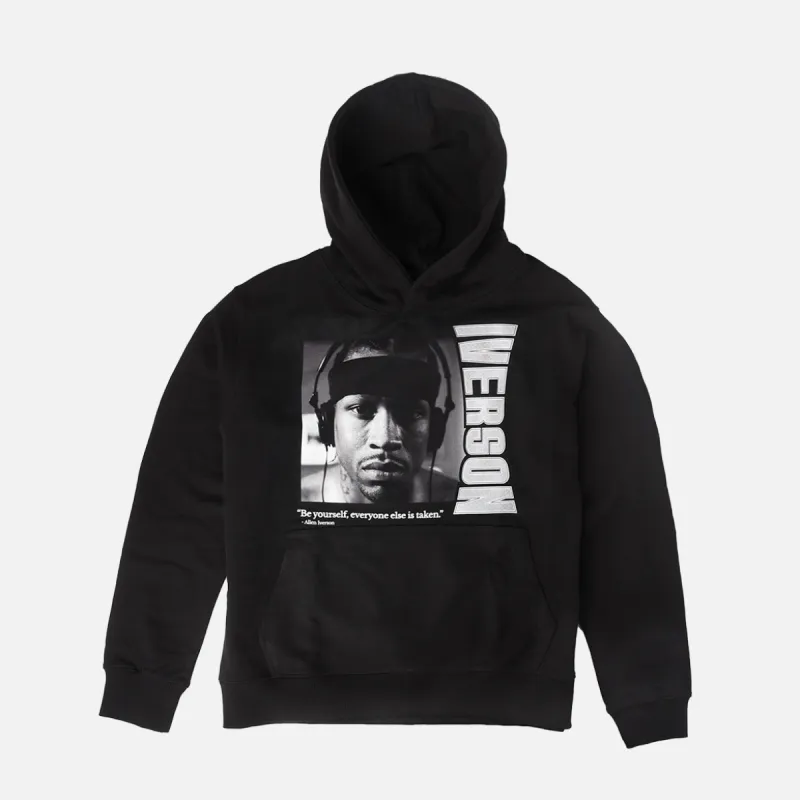 LAPSTONE X VIOLA X IVERSON "BE YOURSELF" HOODIE - BLACK made by Lapstone & Hammer