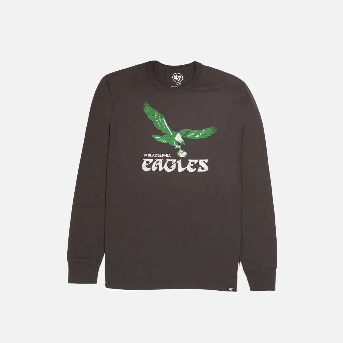 PHILADELPHIA EAGLES HISTORIC L/S TEE - FLINT BLACK sold by Lapstone & Hammer