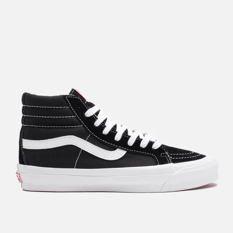 VANS VAULT OG SK8-HI LX - BLACK / WHITE sold by Lapstone & Hammer