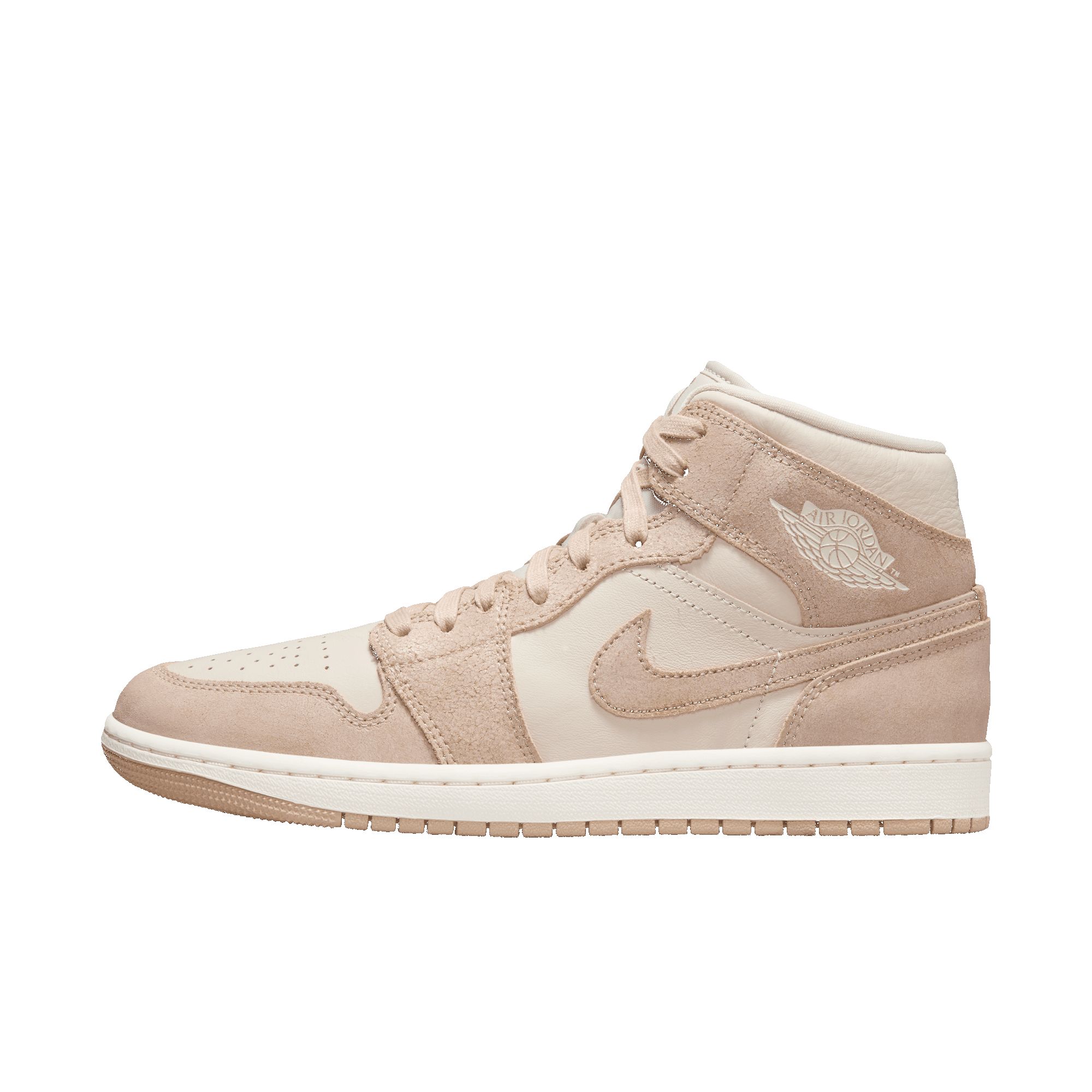 WMNS AIR JORDAN 1 MID SE - LIGHT BROWN / SAIL sold by Lapstone & Hammer product image thumbnail 5