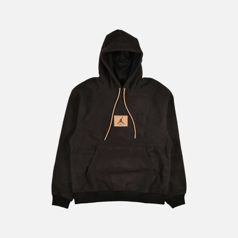JORDAN FLIGHT HERITAGE HOODIE - BLACK sold by Lapstone & Hammer