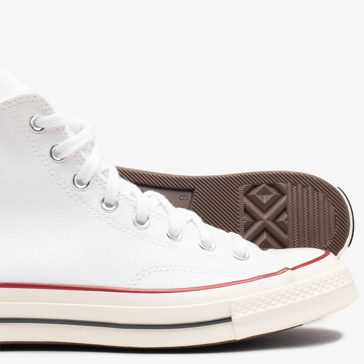 CHUCK 70 HI - WHITE / GARNET sold by Lapstone & Hammer product image thumbnail 4